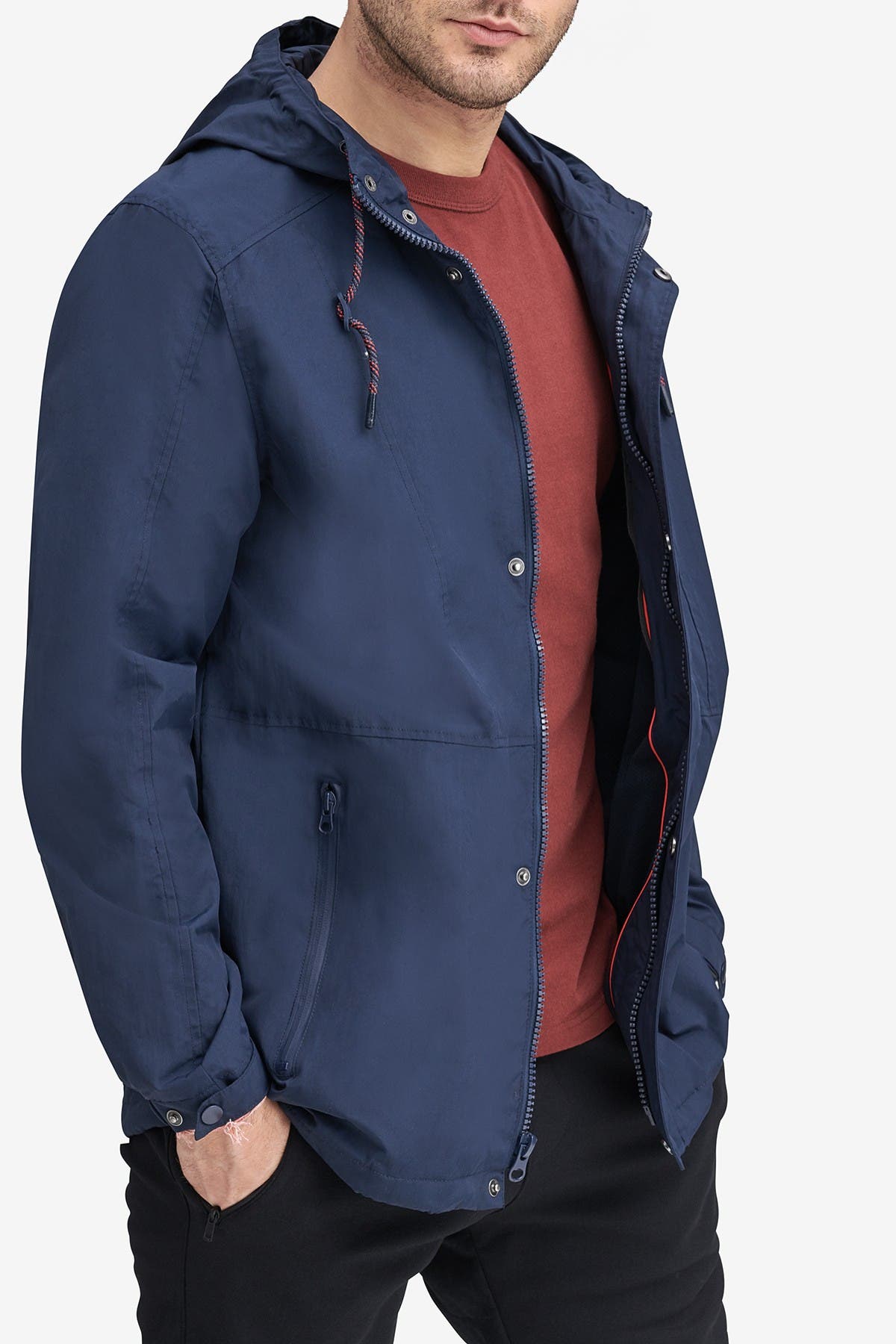 Andrew marc hooded drawstring jacket Clearance
