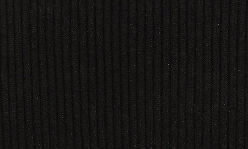 Gemma + Jane Ribbed A-line Sweater Skirt In Black