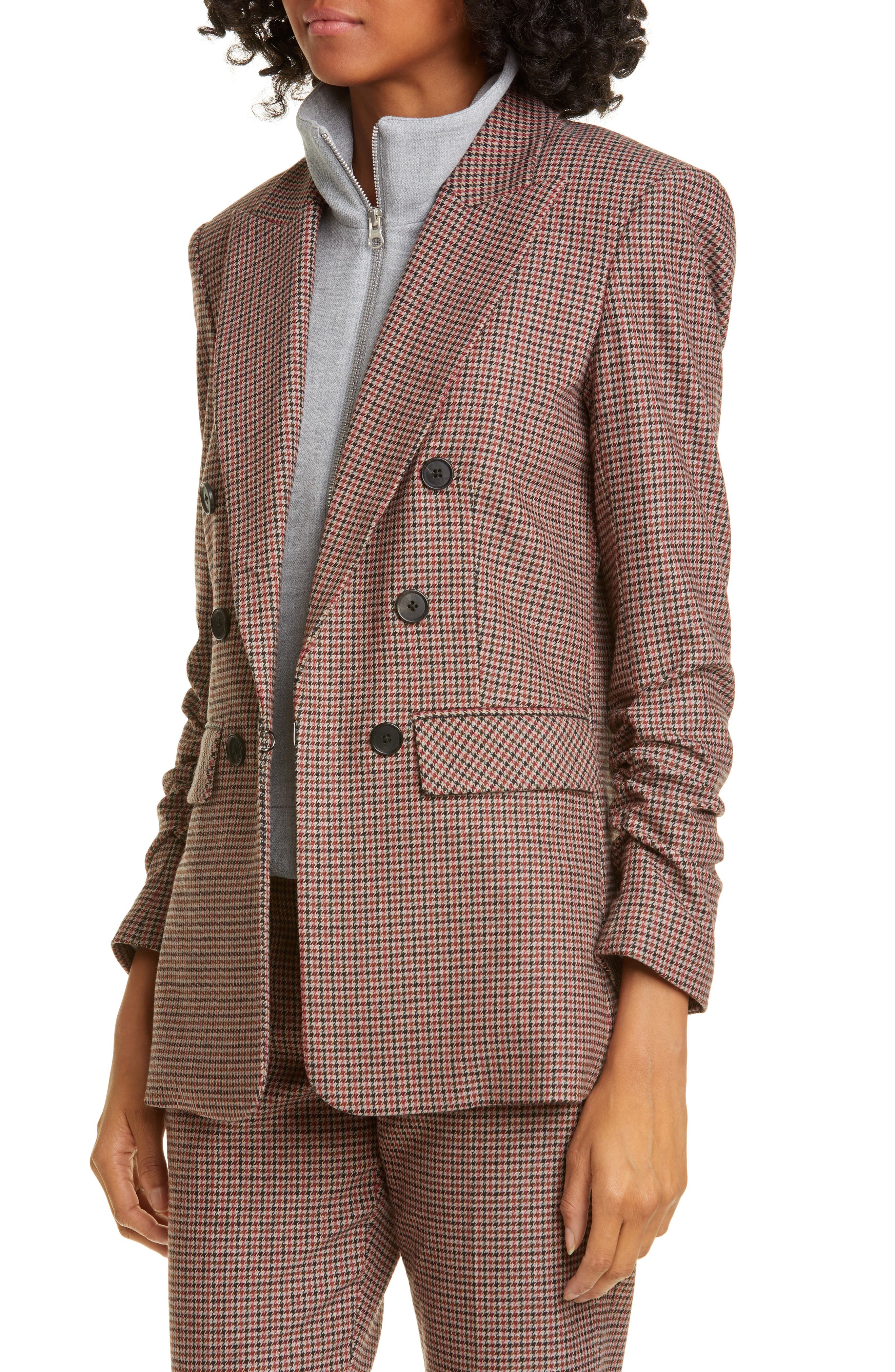 veronica beard beacon check dickey jacket