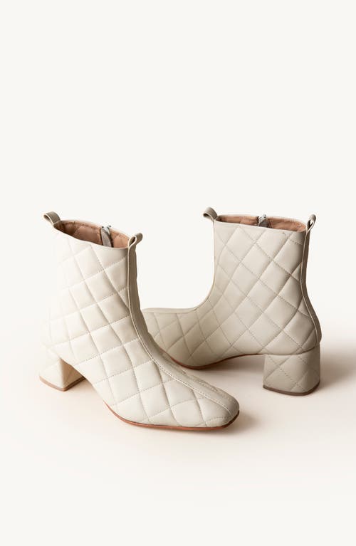 Shop Huma Blanco Belen Quilted Boot In Quilted Bone