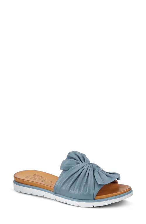 Spring Step Lavona Slide Sandal In Blue