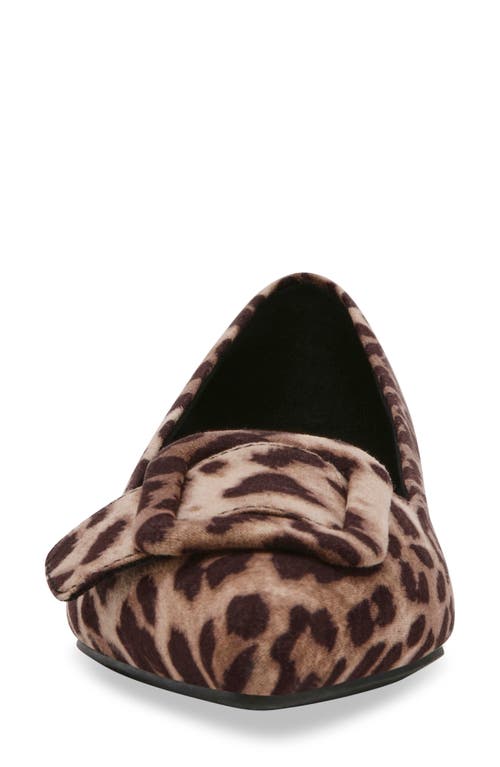 Shop Anne Klein Kalea Pointy Toe Flat In Leopard