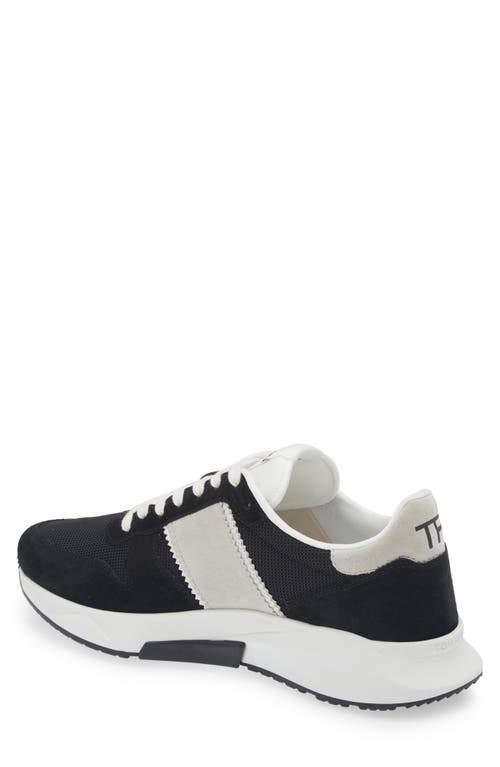 Shop Tom Ford Technical Sneaker In 5n011 Black/stone/white