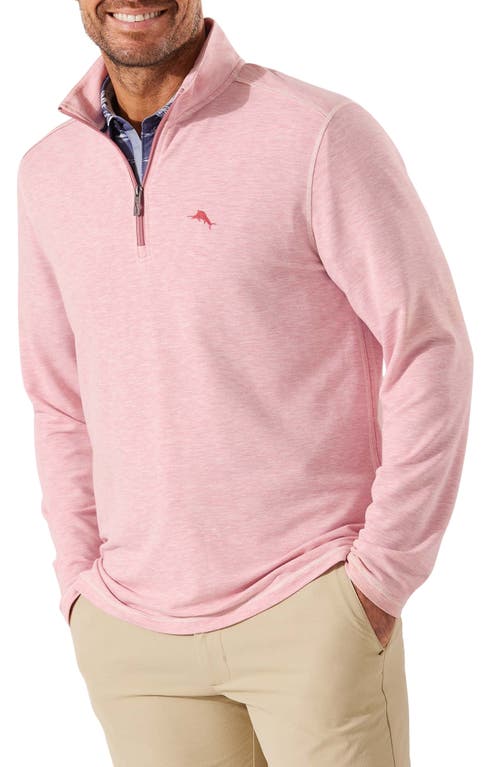 Shop Tommy Bahama Costa Ver Half Zip Pullover In Dahlia Pink