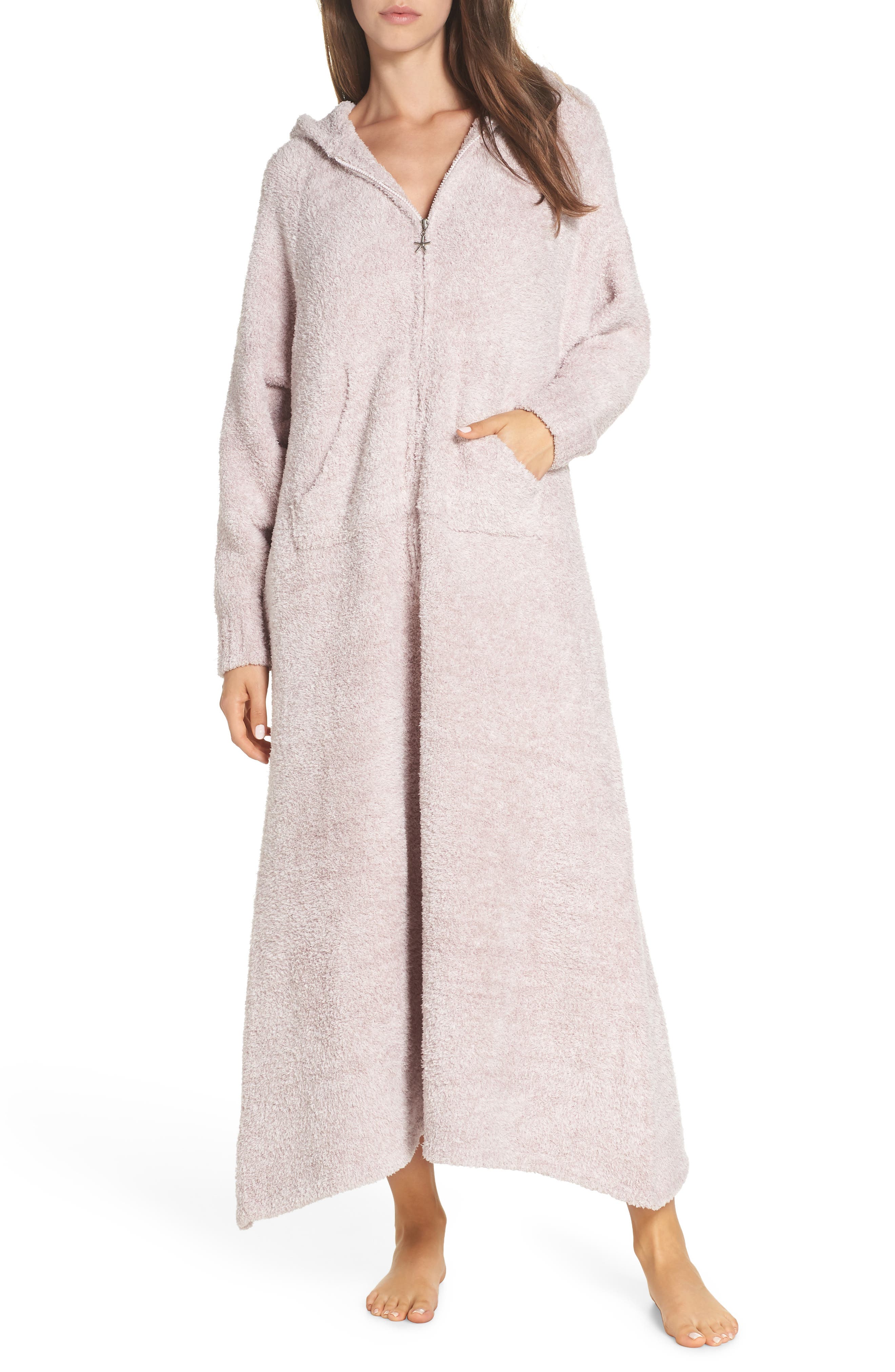 Barefoot Dreams® CozyChic™ Hooded Zip Robe Nordstrom