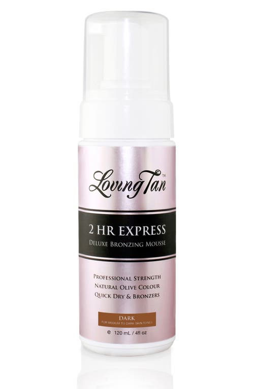 Loving Tan 2 Hour Express Deluxe Bronzing Mousse in Dark at Nordstrom, Size 6.7 Oz