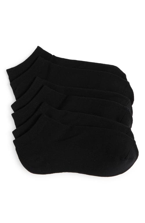 Nordstrom 3-Pack Everyday Ankle Socks in Black at Nordstrom, Size 9