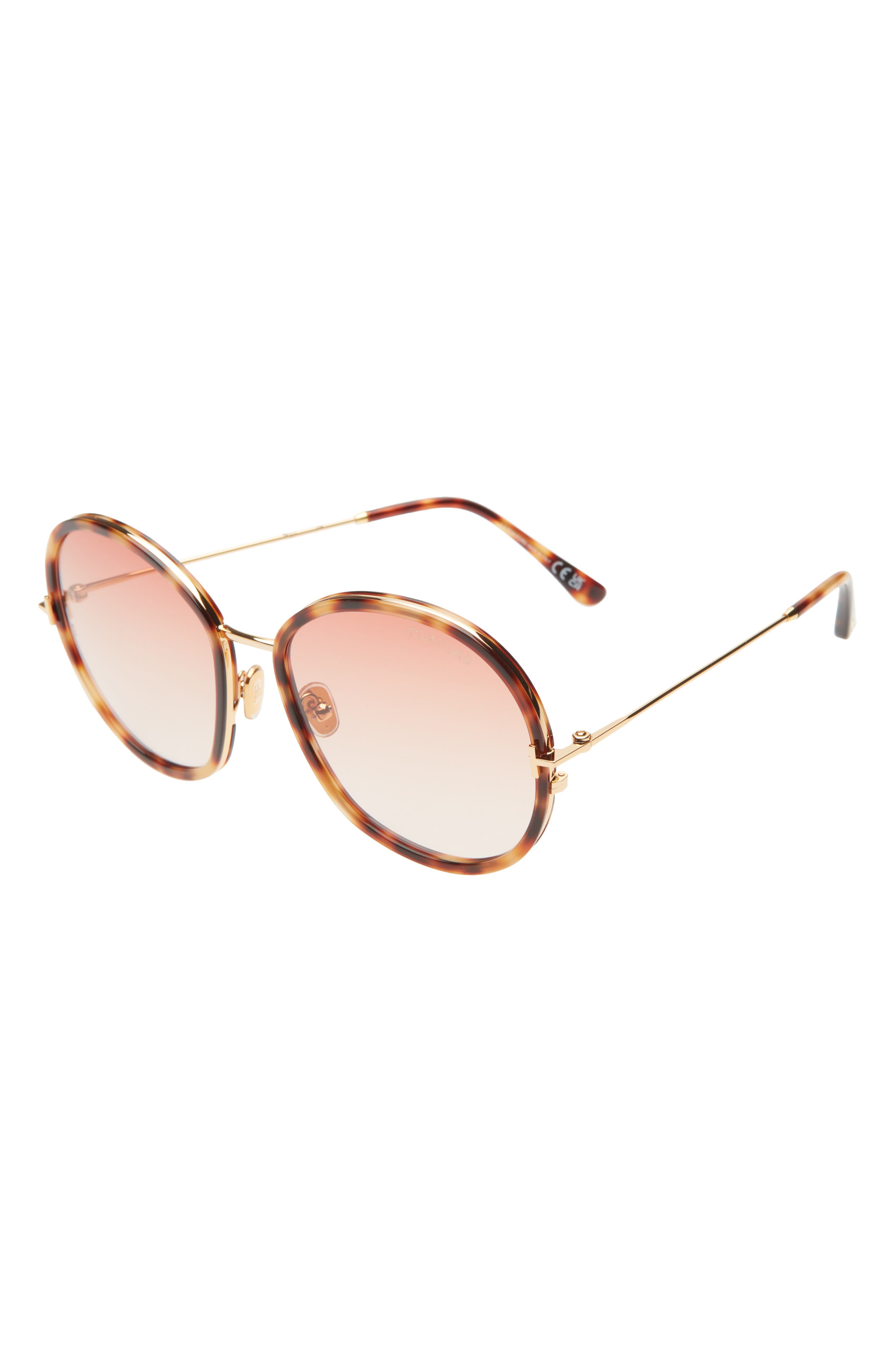 tom ford 58mm round sunglasses