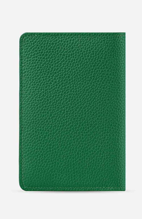 Shop Maison De Sabre Maison De Sabré Leather Passport Holder In Emerald Green