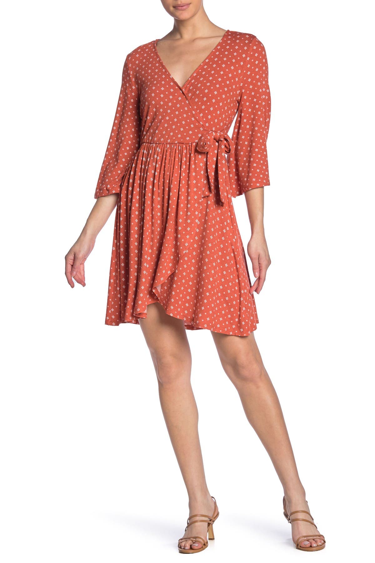 bobeau faux wrap dress