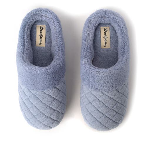 Dearfoams Libby Quilted Terry Clog Slipper In Eventide