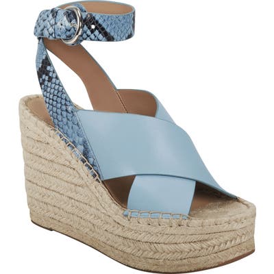 Marc Fisher Ltd Abacia Wedge Sandal, Blue