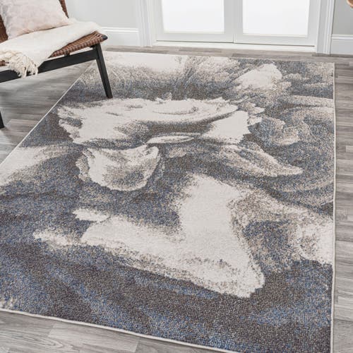 Jonathan Y Petalo Abstract Two-tone Modern Area Rug In Gray/cream