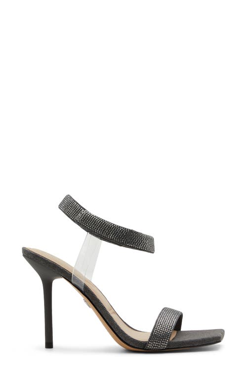 Shop Aldo Rosy Ankle Strap Sandal In Dark Grey