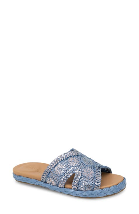 Tristan Woven Raffia Sandal (Women)