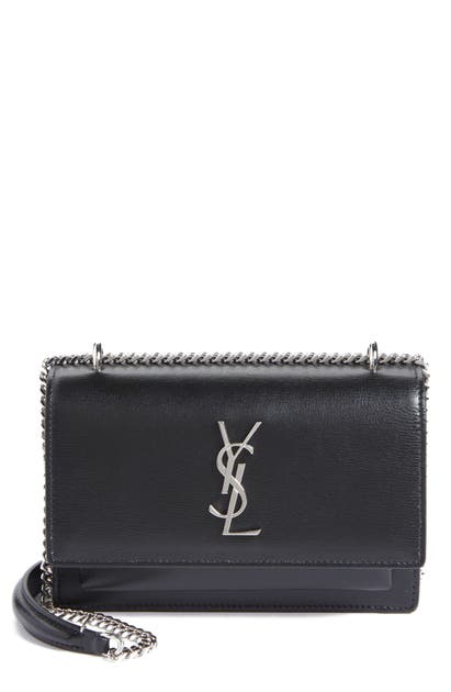 Saint Laurent Sunset Monogram Ysl Small Calf Leather Wallet On Chain In ...