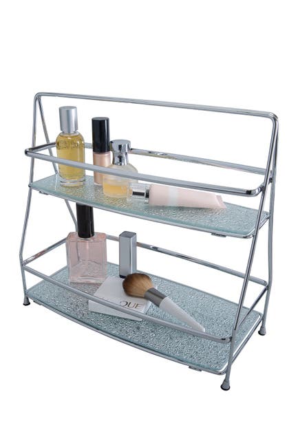 Kennedy International Inc Elle Decor Chrome 2 Tier Hammered Mirror Vanity Tray Tower Nordstrom Rack