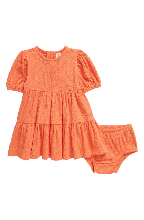 Shop Tucker + Tate Tiered Dress & Bloomers In Orange Ember