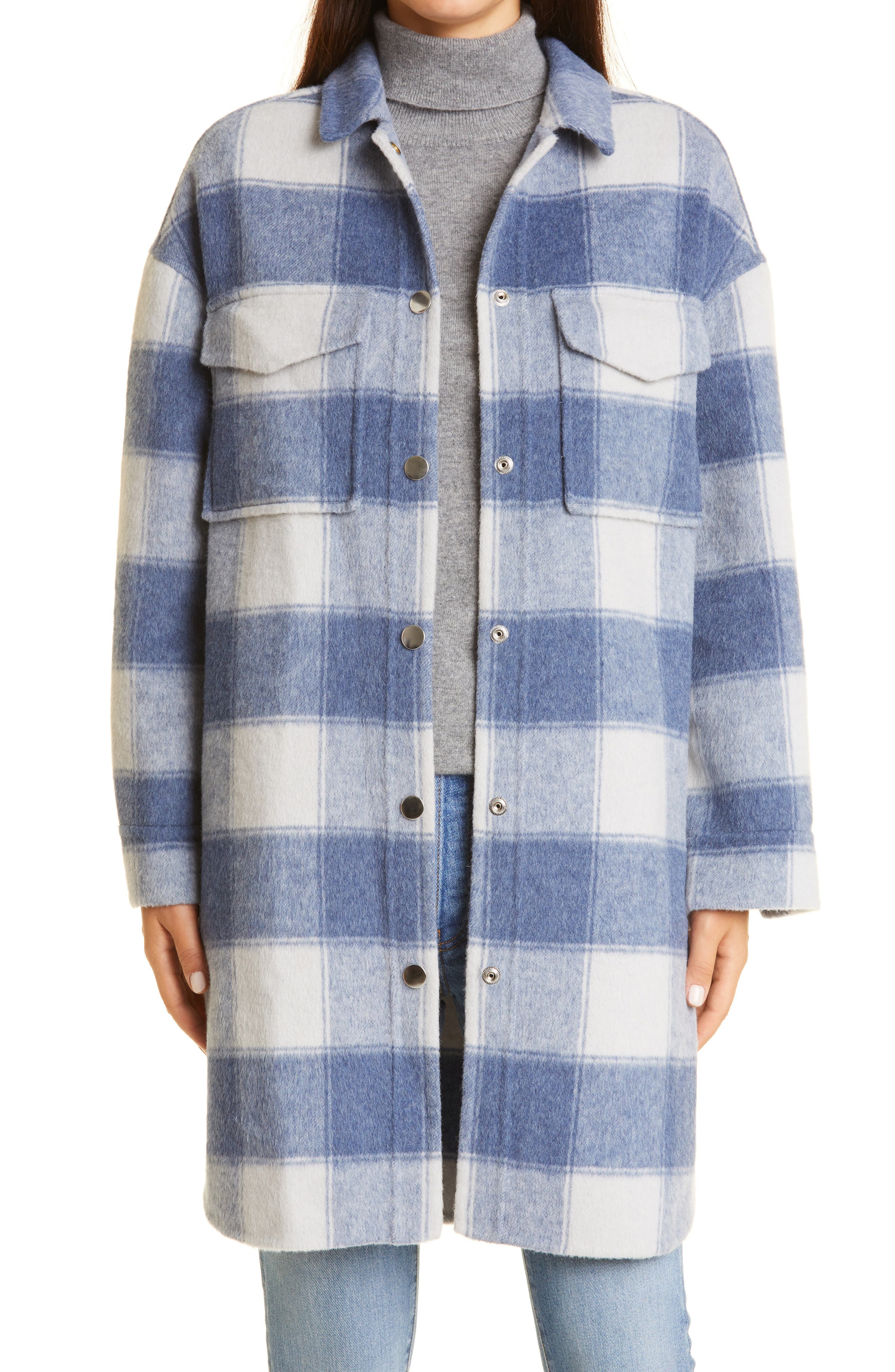 buffalo check winter coat