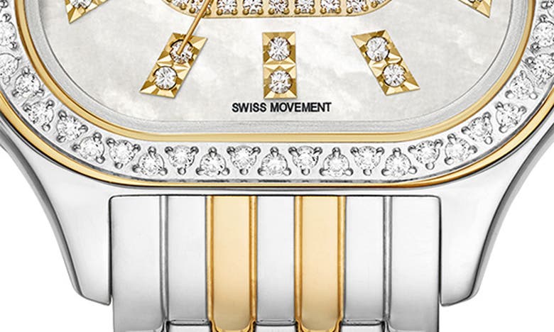 Michele Meggie Diamond Watch, 29mm In Gold/silver