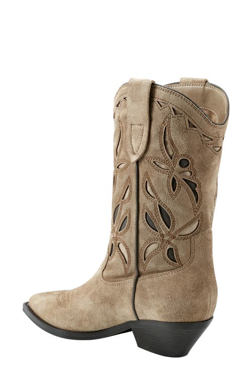 Shop Marc Fisher Ltd Trista Western Boot In Medium Natural 101