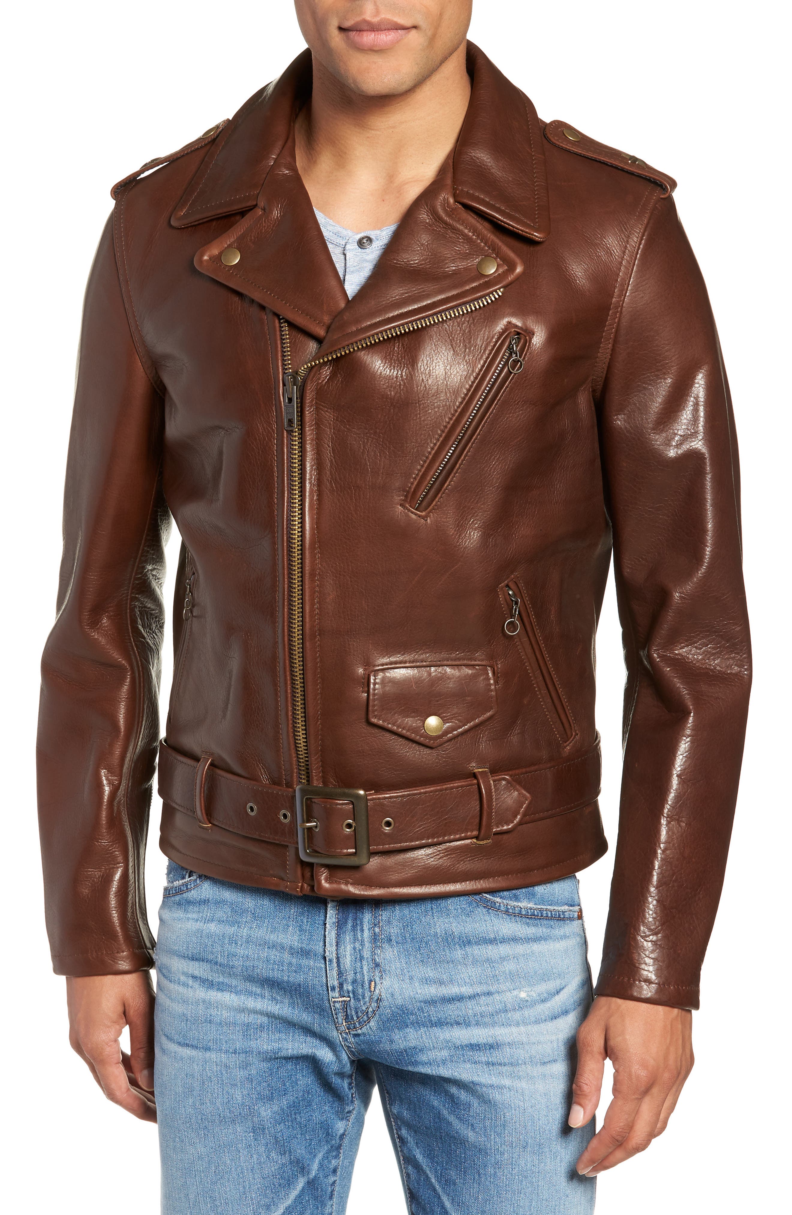 nordstrom petite leather jacket