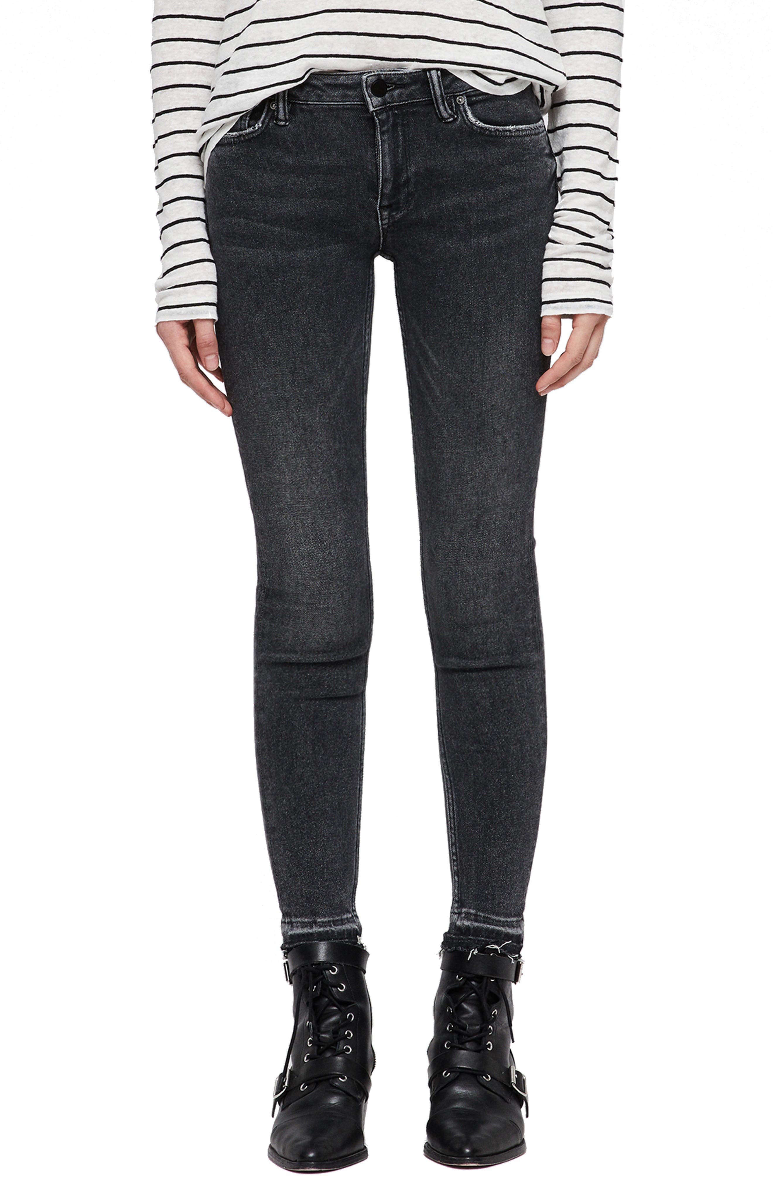 all saints mast skinny jeans
