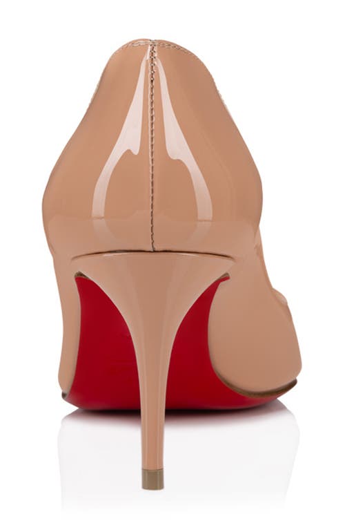 Shop Christian Louboutin Hot Chick Scallop Patent Leather Pump In Blush