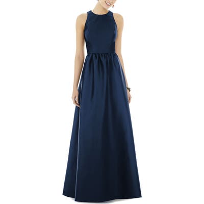 Alfred Sung Sateen Gown