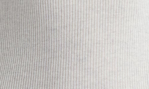 Shop Twp Merino Wool Rib Crewneck Sweater In White Heather Grey