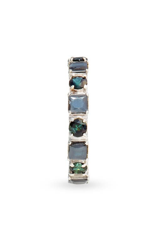 Shop Armenta New World Hematite & Tourmaline Stacking Ring In Silver/hematite