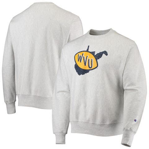 Men's Champion Heathered Gray Louisville Cardinals Vault Logo Reverse Weave Pullover  Sweatshirt