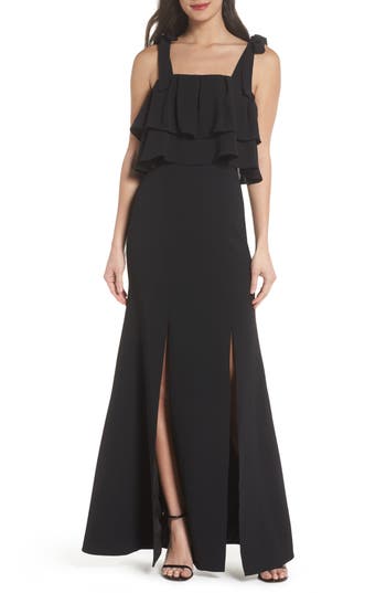 C/meo Collective BE ABOUT YOU RUFFLE BODICE GOWN