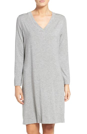 Hanro Long Sleeve Knit Nightgown | Nordstrom