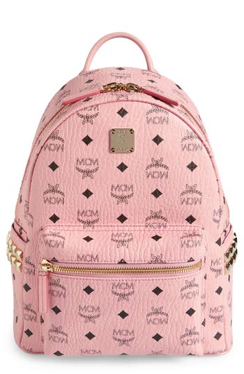 MCM Small Stark Side Stud Coated Canvas Backpack | Nordstrom