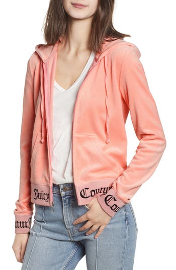 Juicy Couture ROBERTSON JACQUARD VELOUR HOODIE