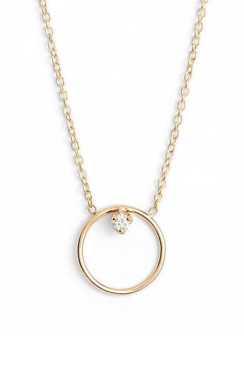 Zoë Chicco Diamond Circle Necklace | Nordstrom