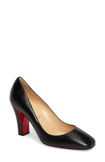 CHRISTIAN LOUBOUTIN Cadrilla 70 Patent Leather Block Heel Pumps in ...