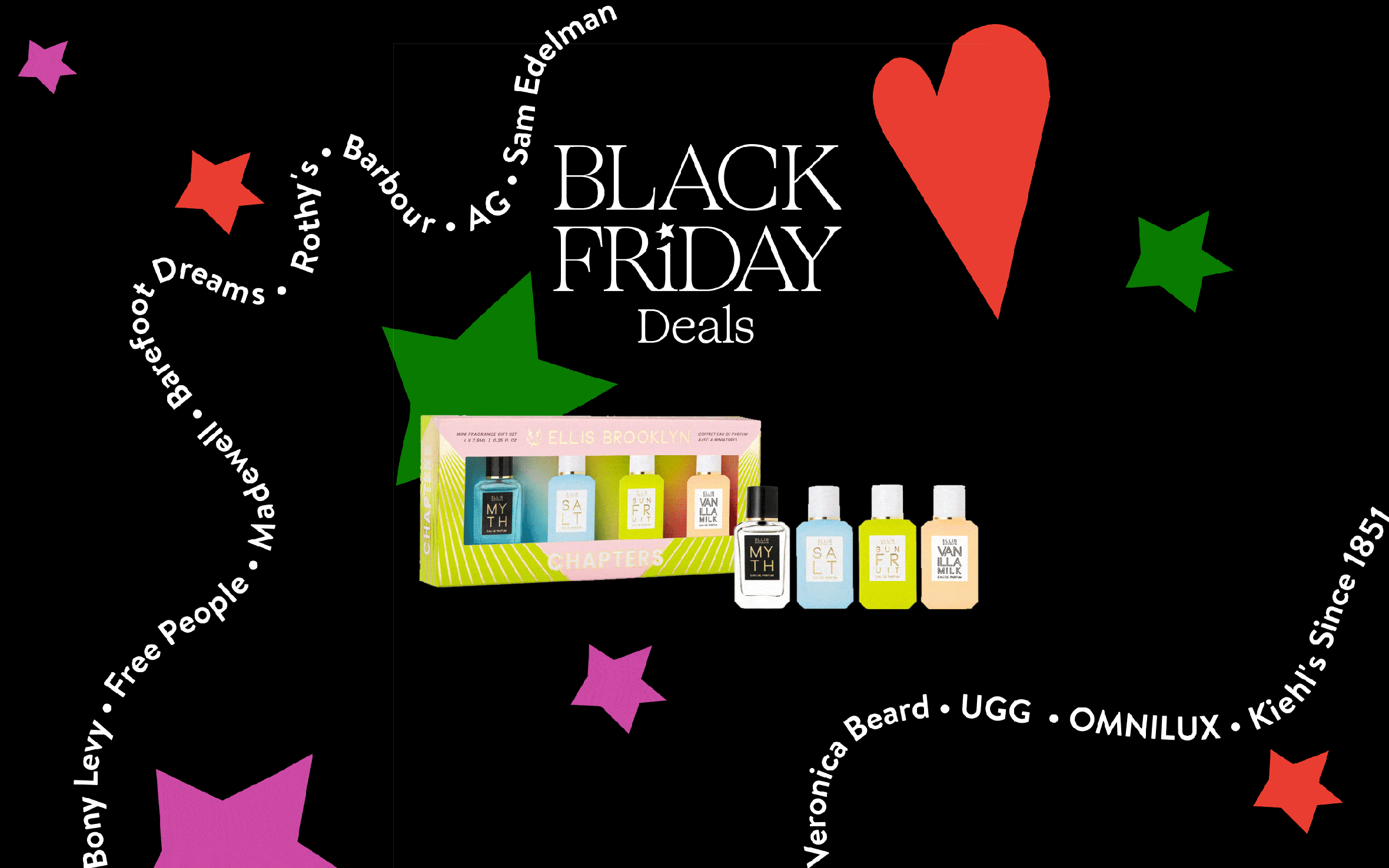 Black Friday Deals; a fragrance set from Ellis Brooklyn.