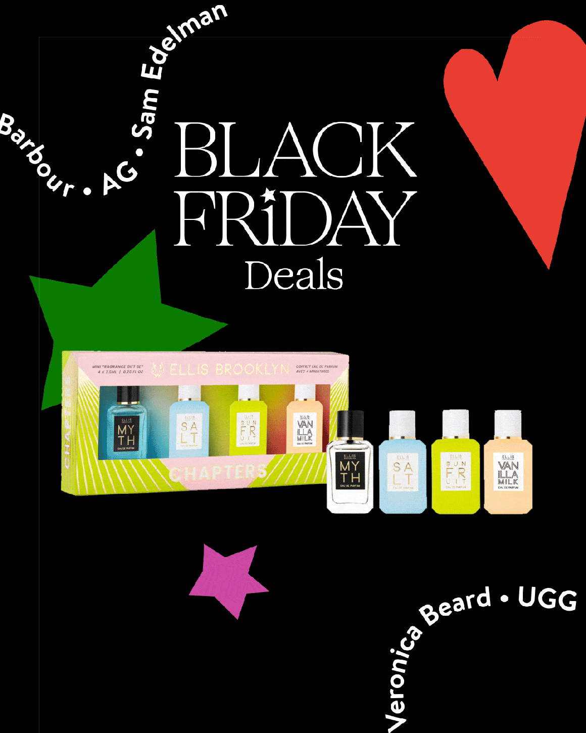 Black Friday Deals; a fragrance set from Ellis Brooklyn.