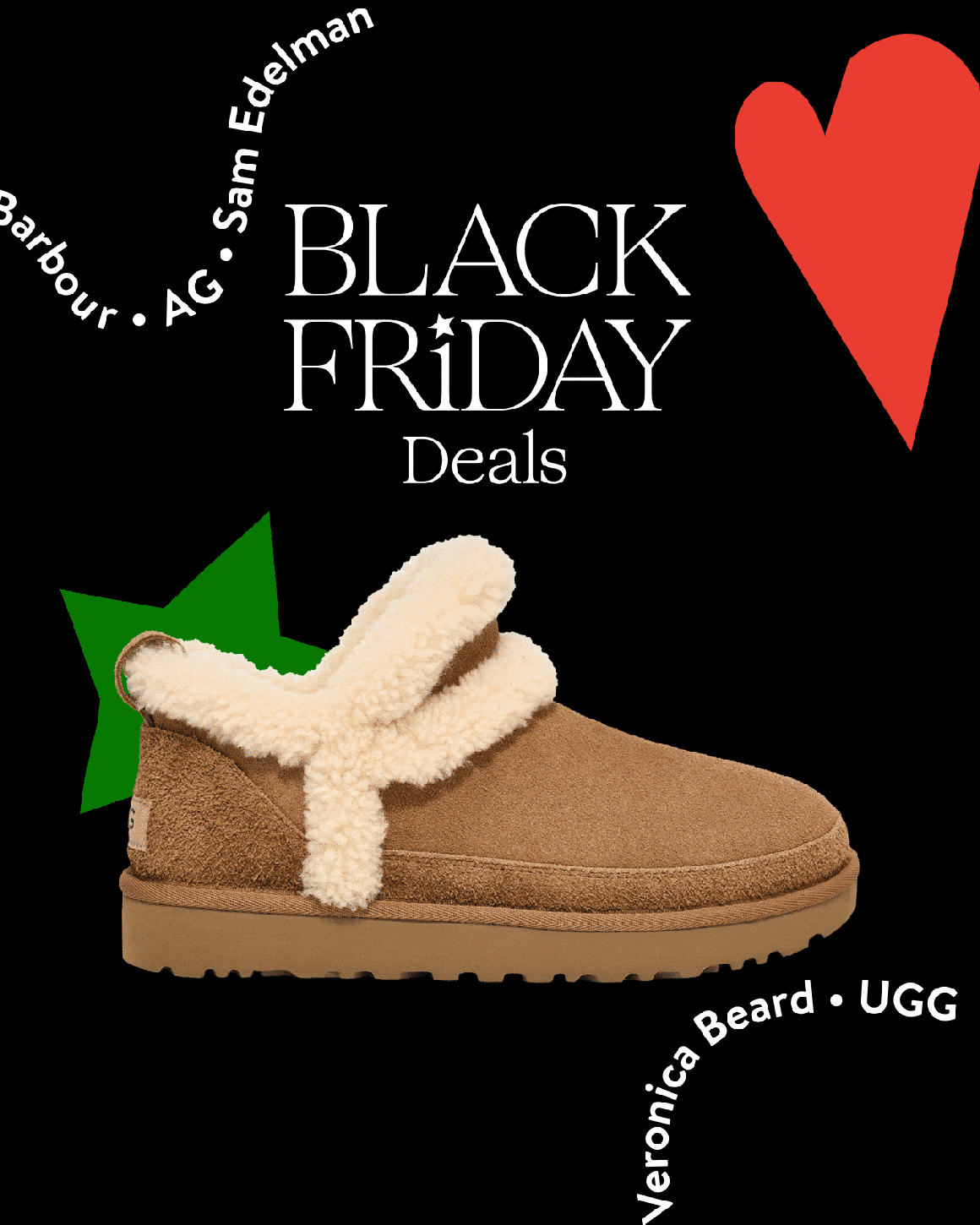 Black Friday Deals; an UGG bootie.