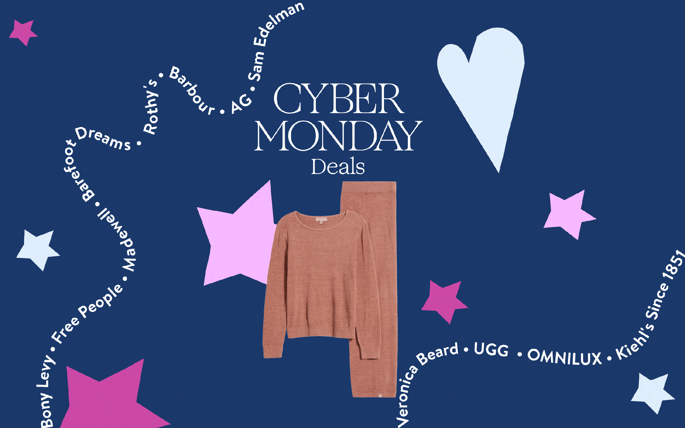 Cyber Monday Deals; women's lounge set.