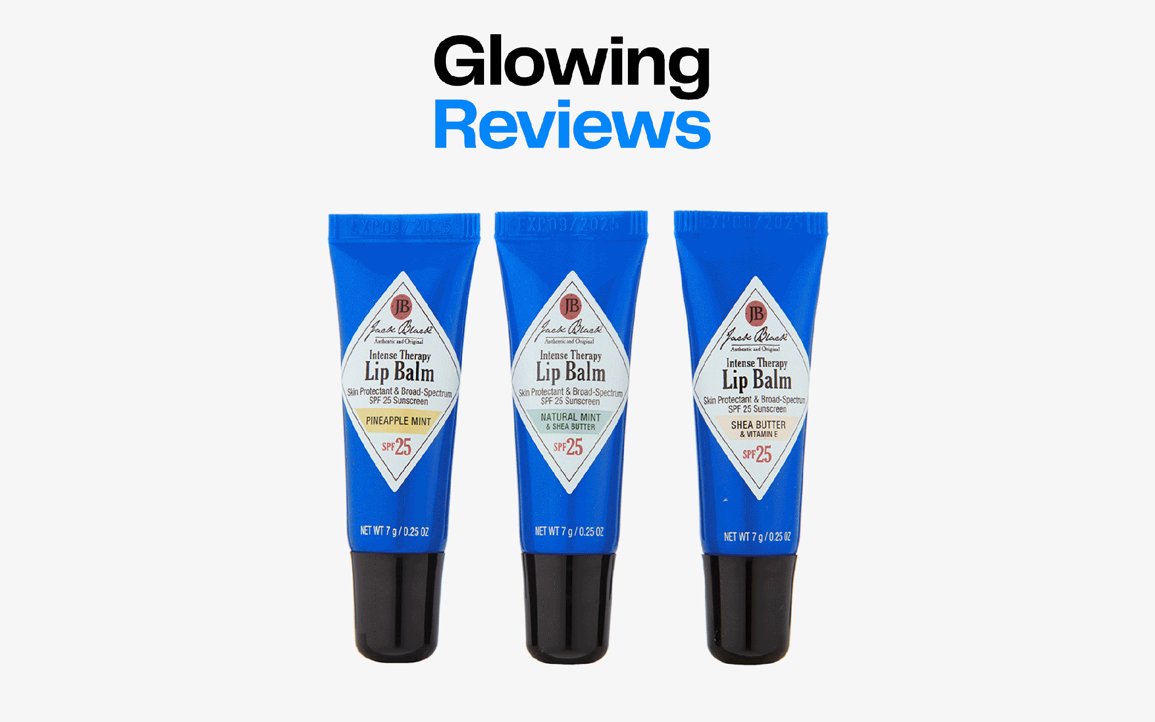 A variety of top-rated beauty products.