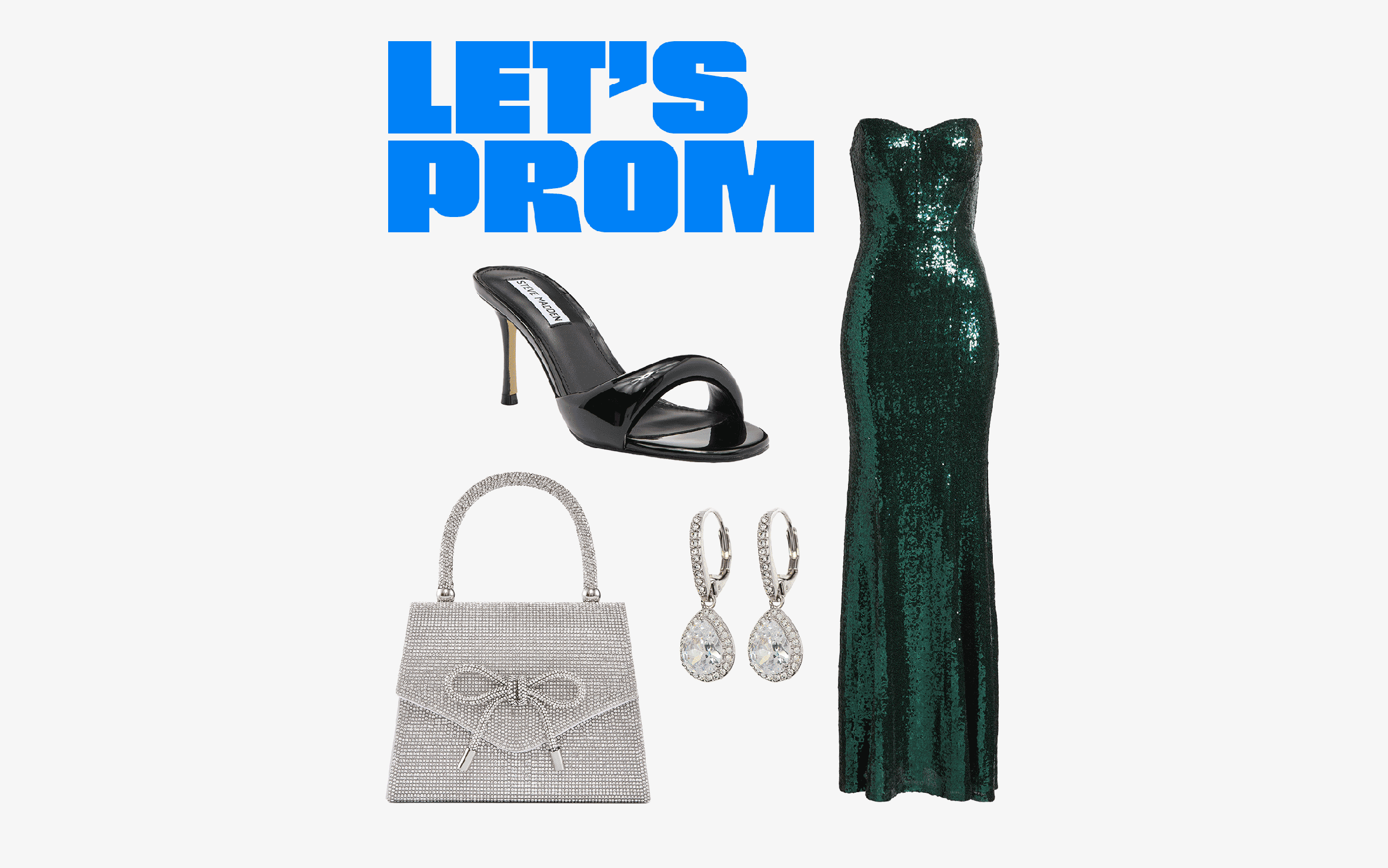 A variety of prom styles.