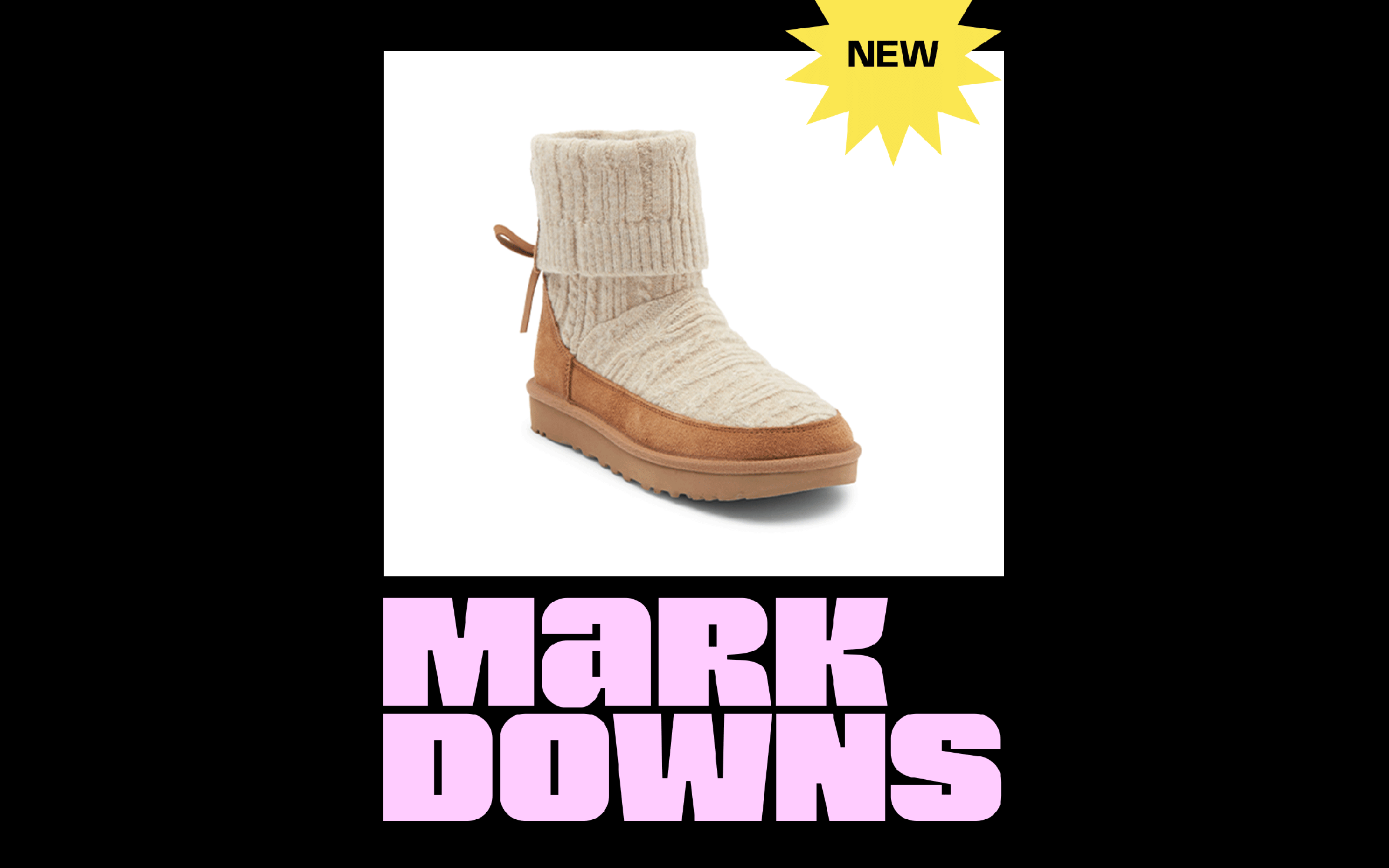 New markdowns: an array of shoes up to 70% off.