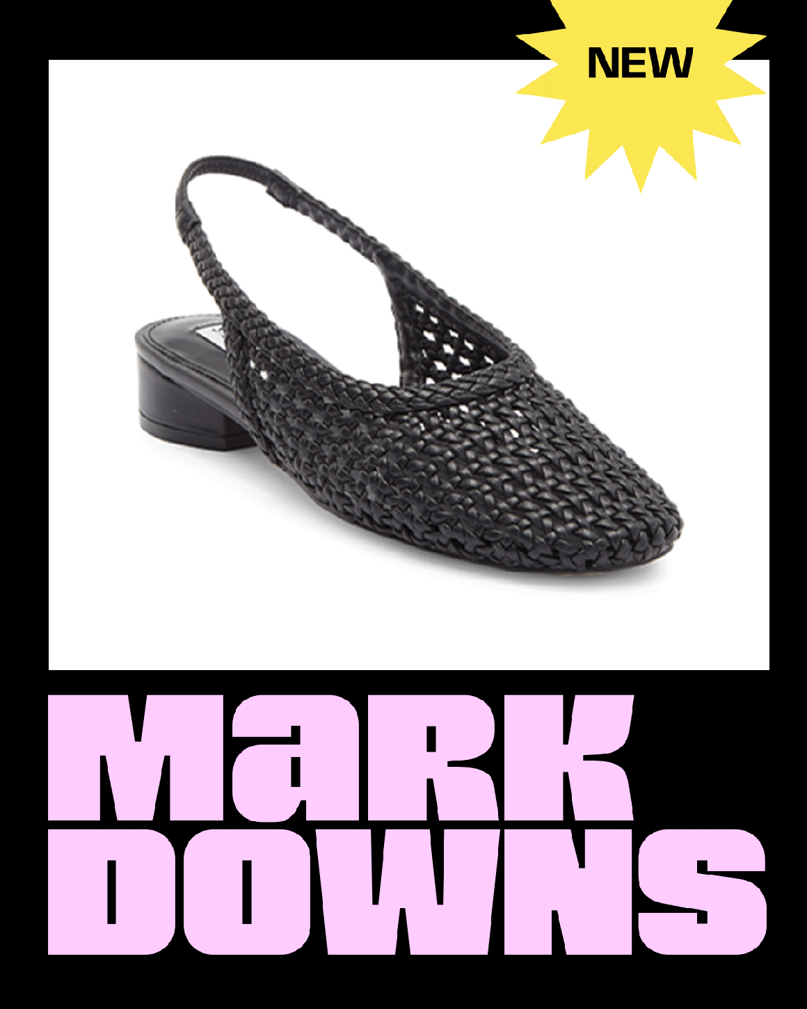 New markdowns: an array of shoes up to 70% off.