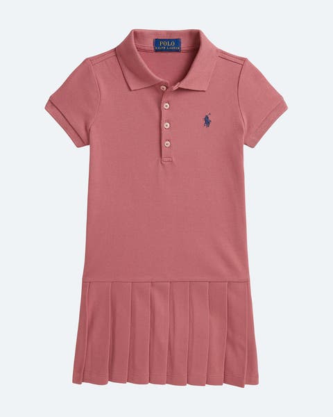A rose colored Polo Ralph Lauren dress for little girls.
