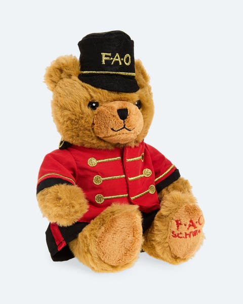 A FAO Schwarz stuffed bear.