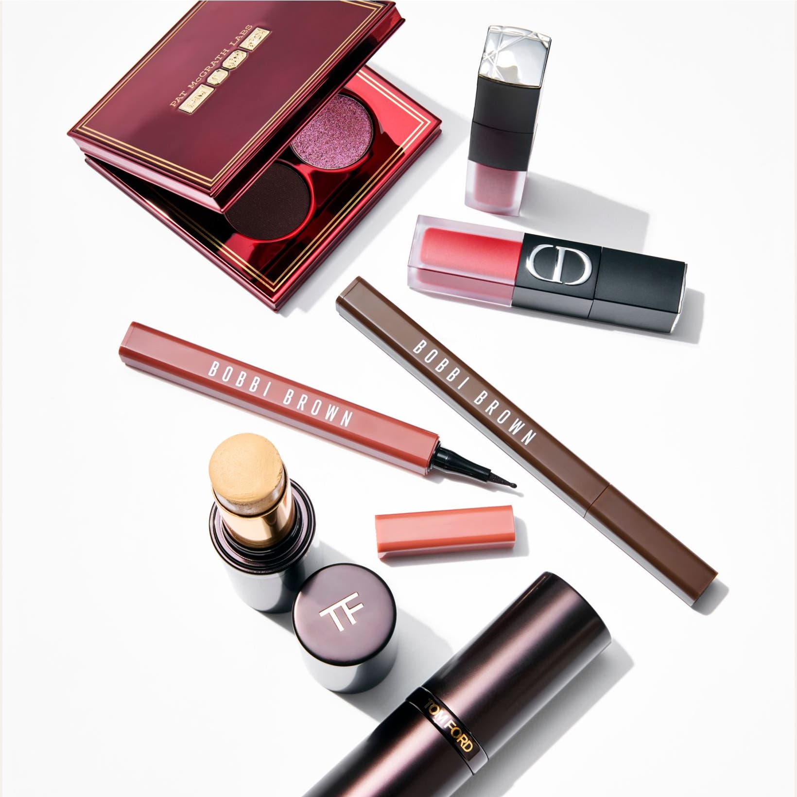 Various makeup products.