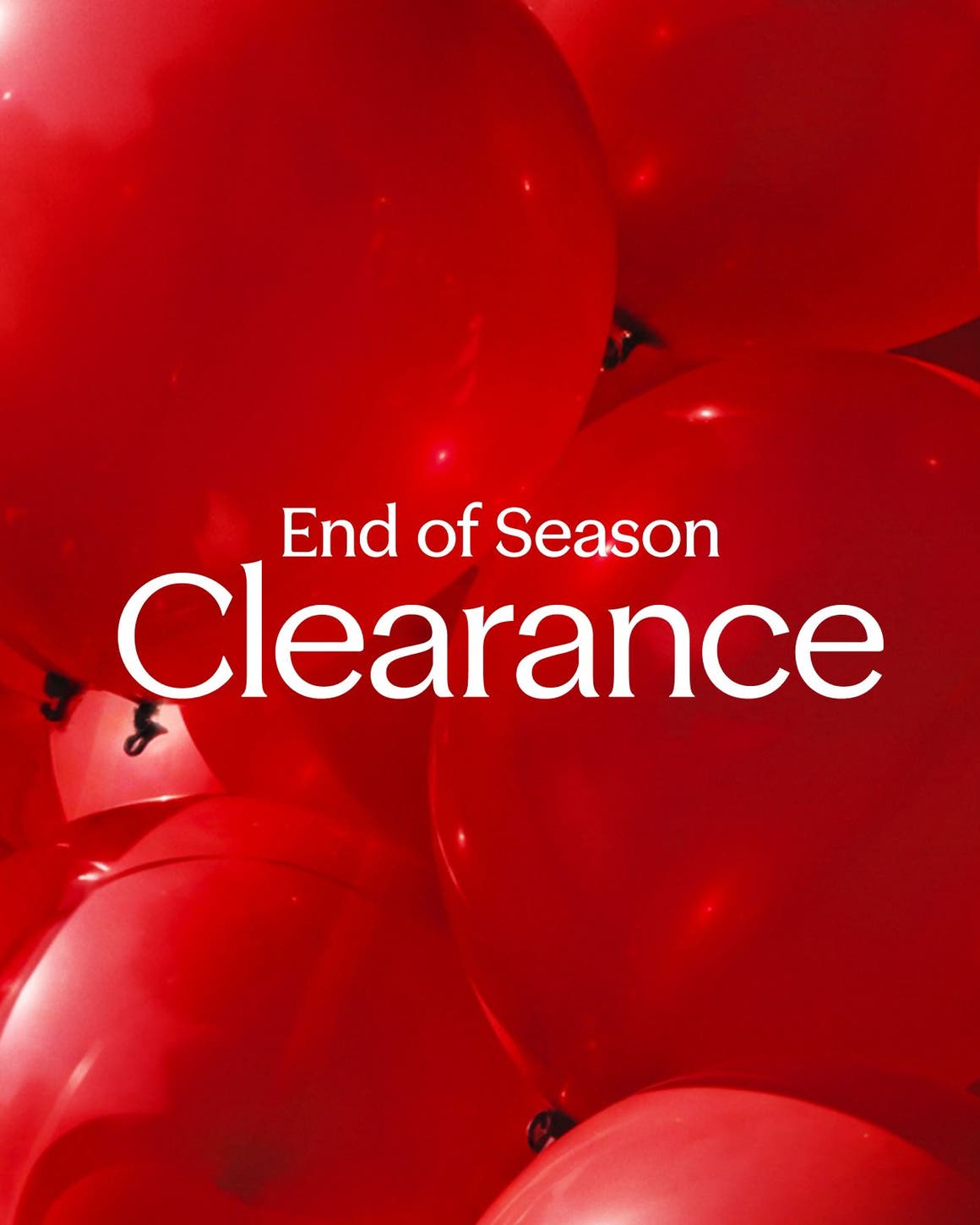 End-of-season clearance.
